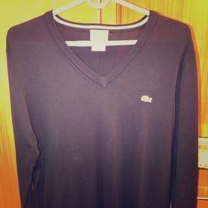 Lacoste v neck sweater